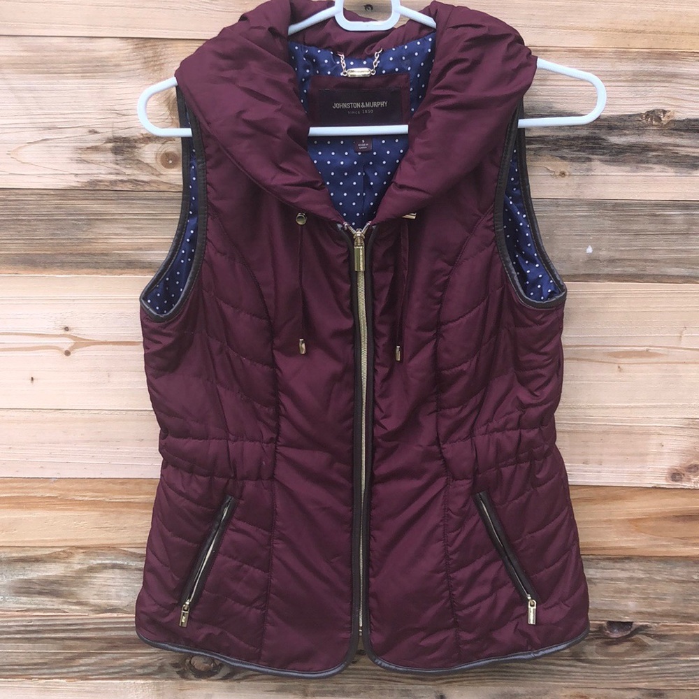 Johnston & Murphy | Maroon quilted Vest Small